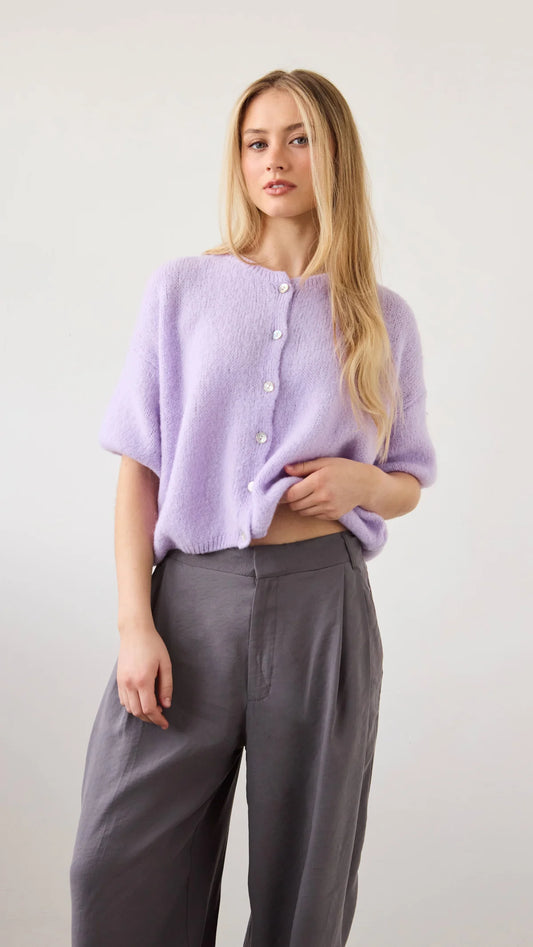 Pre Order AUGUST CHARLI London Emme Cardigan - LILAC