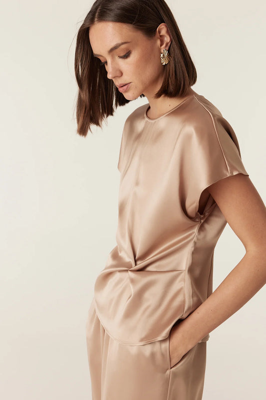 Cable Aurelia Top - Gold