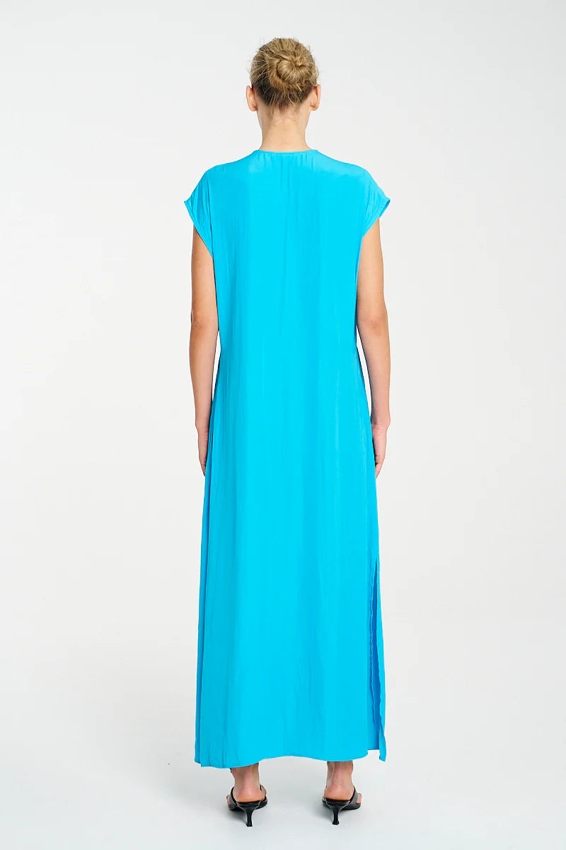 Mela Purdie Maxi Slice Dress F67 3383 - CERULEAN