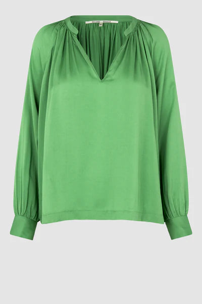 Second Female Drape Tunic Blouse - Shamrock