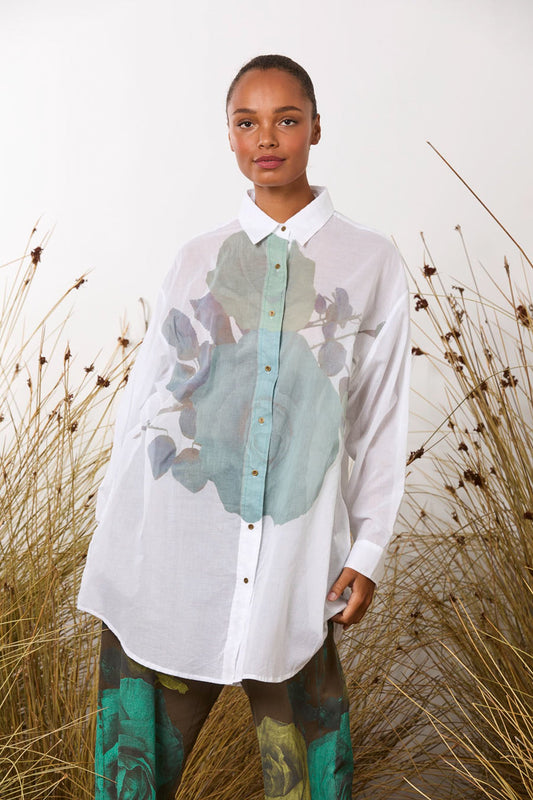 Maud Dainty Cat’s Meow Shirt - White