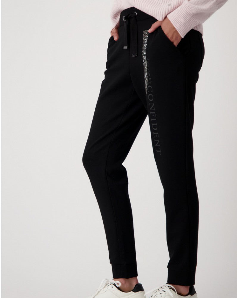 Monari Drawstring Joggers - Style 808241 Black