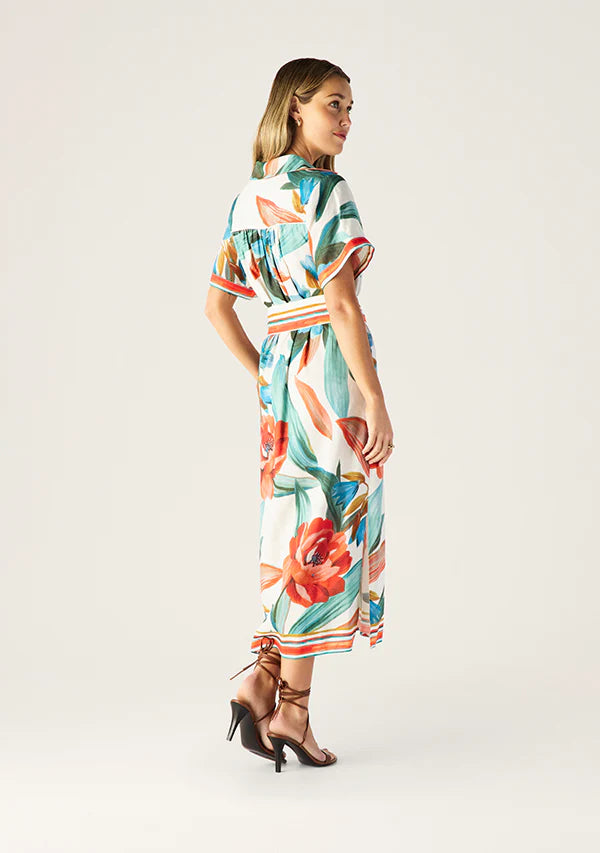 MOS The Label Fiorina Print Shirt Dress