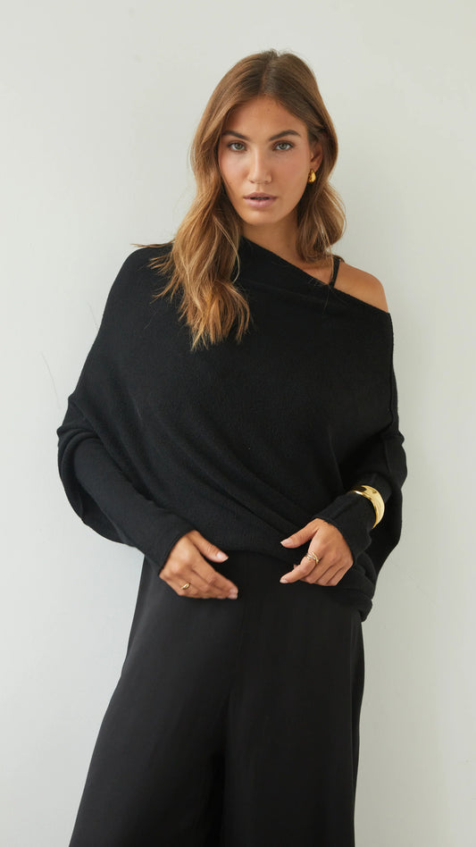 Charli London NATALIE Sweater - BLACK