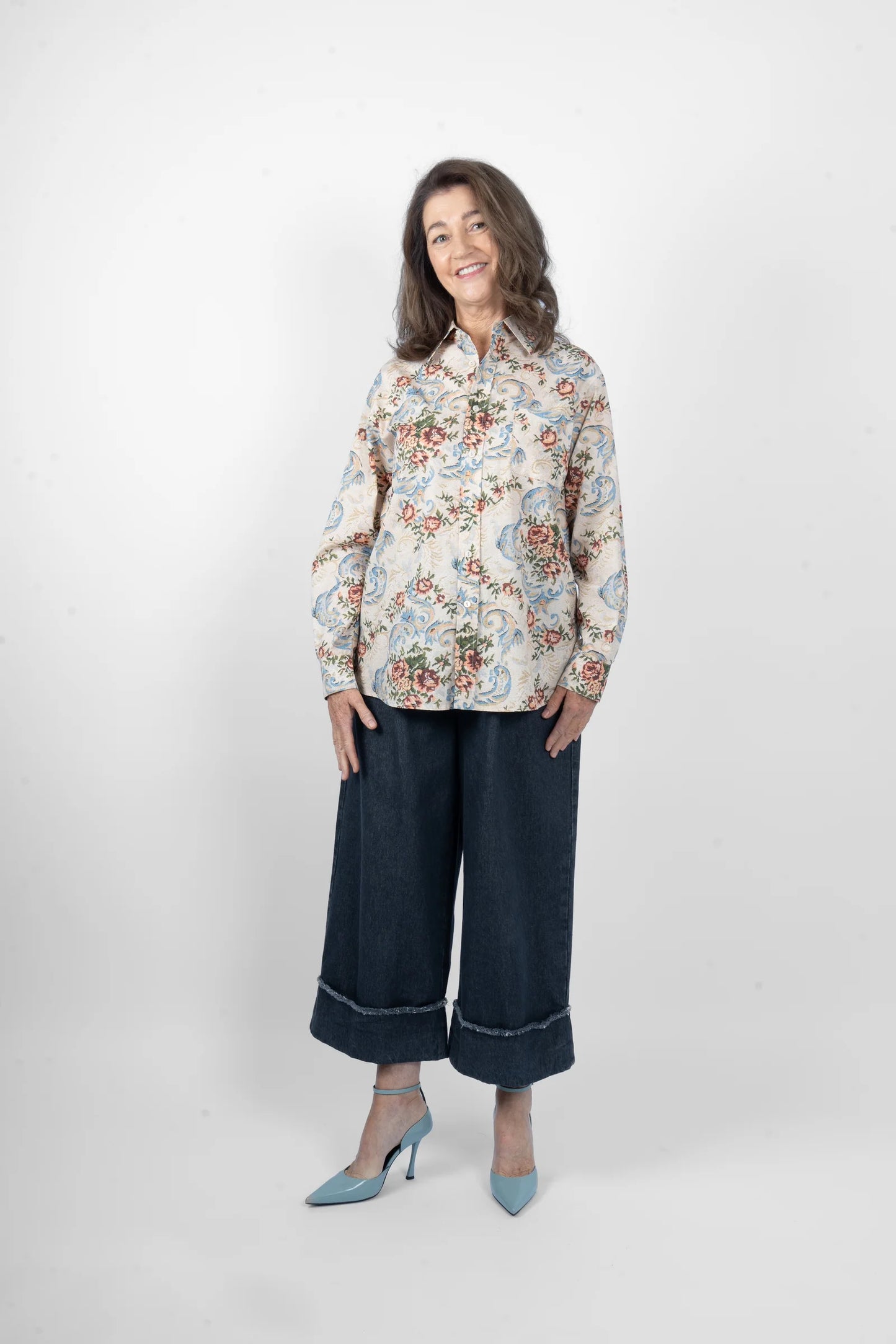 Maud Dainty Sap Shirt - Flowers