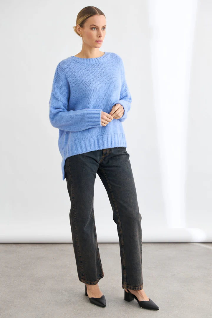 Mia Fratino Jordan Step Sweater - California Blue