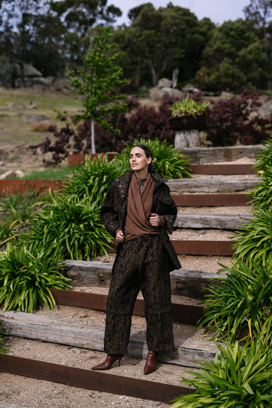 Maud Dainty Trucker - Brown Snake