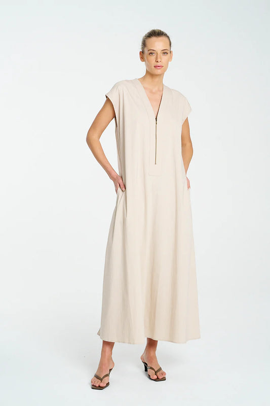 Mela Purdie Zip Slice Dress F65 3035 - FOSSIL