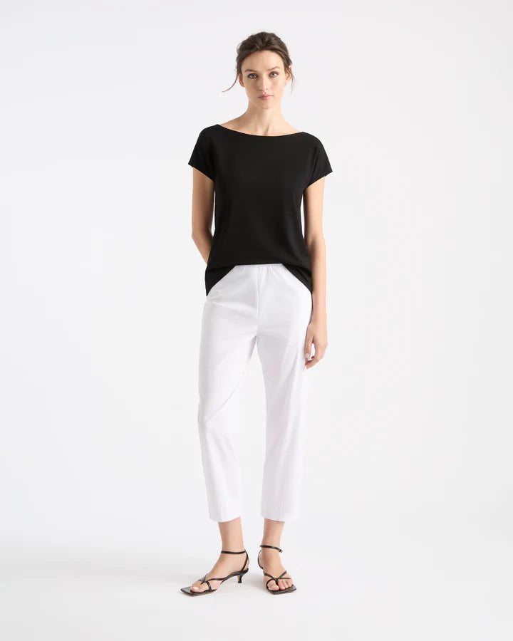 Mela Purdie Cropped Pant F65 1348 - White or Ether