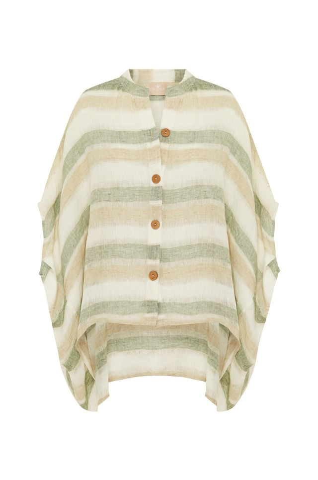 SCANDI & CO Amalfi Top - SAGE STRIPE