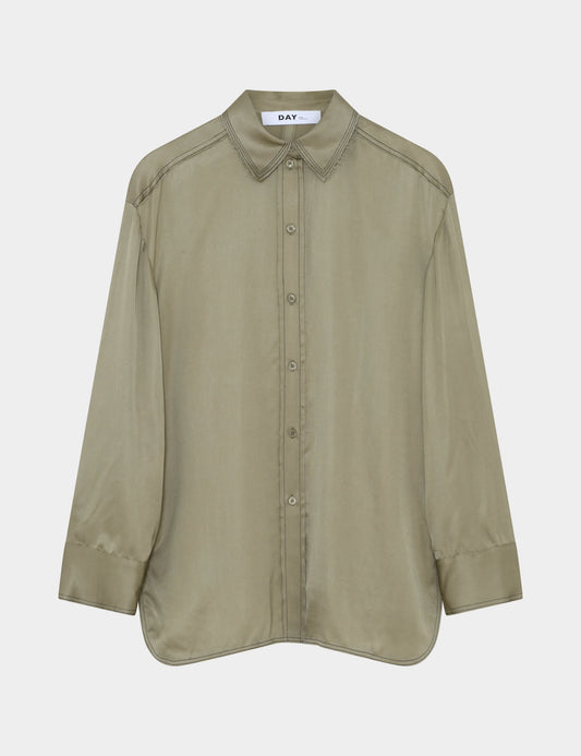 DAY Birger Et Mikkelsen STRONG Shirt 
FLUID VISCOSE - SAGE KHAKI
