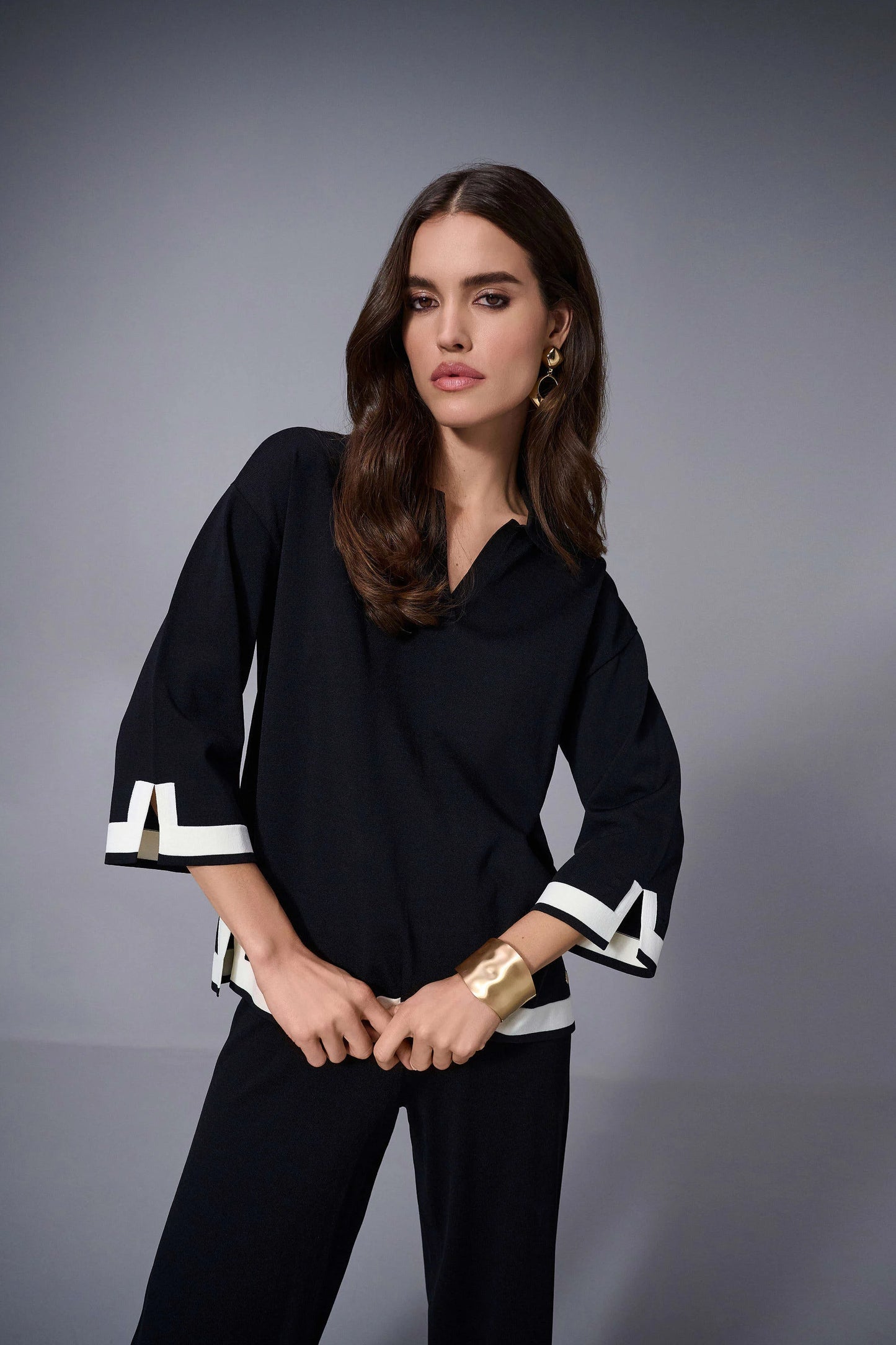 Joseph Ribkoff Sweater Knit Colour Block Top
253909
