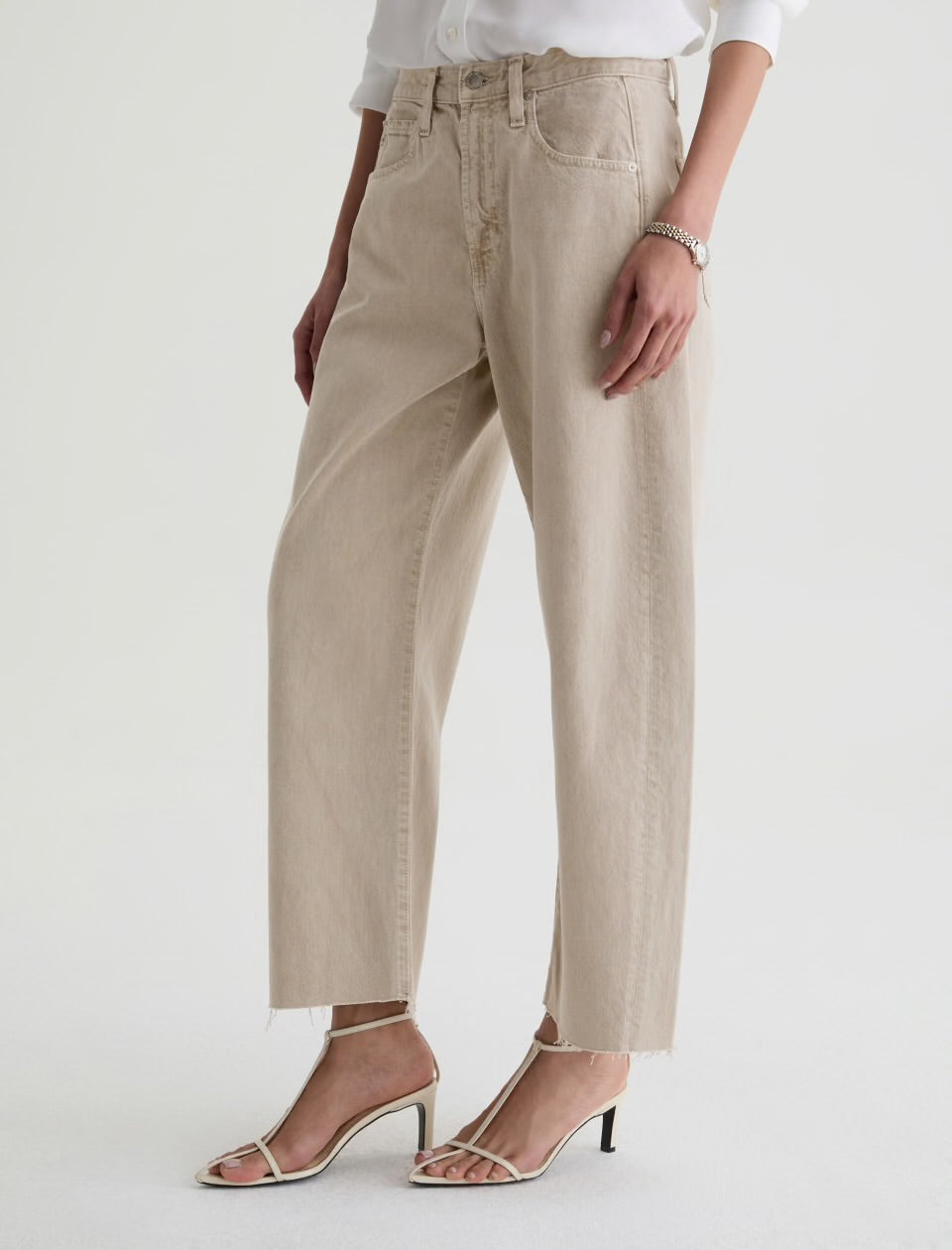 AG Jeans  Hattie Crop - Sulfur Light Taupe