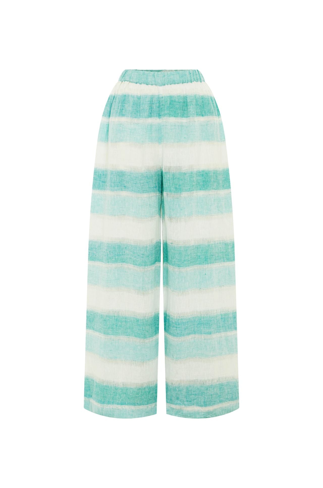 Scandi & Co Praiano Pant - Aqua/ White Stripe