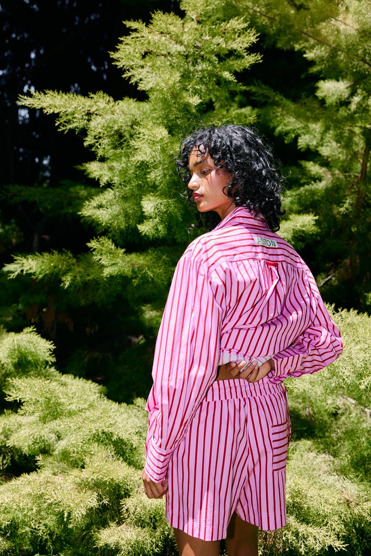 ASTON STUDIOS Harvey Short - MAGENTA STRIPE