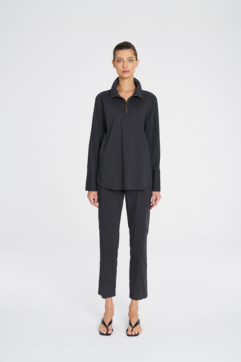 Mela Purdie Half Zip Blouse F65 8632- CANYON
