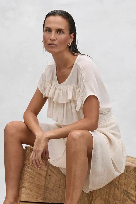 Mela Purdie Vapour Tee F605 8524 - Nougat