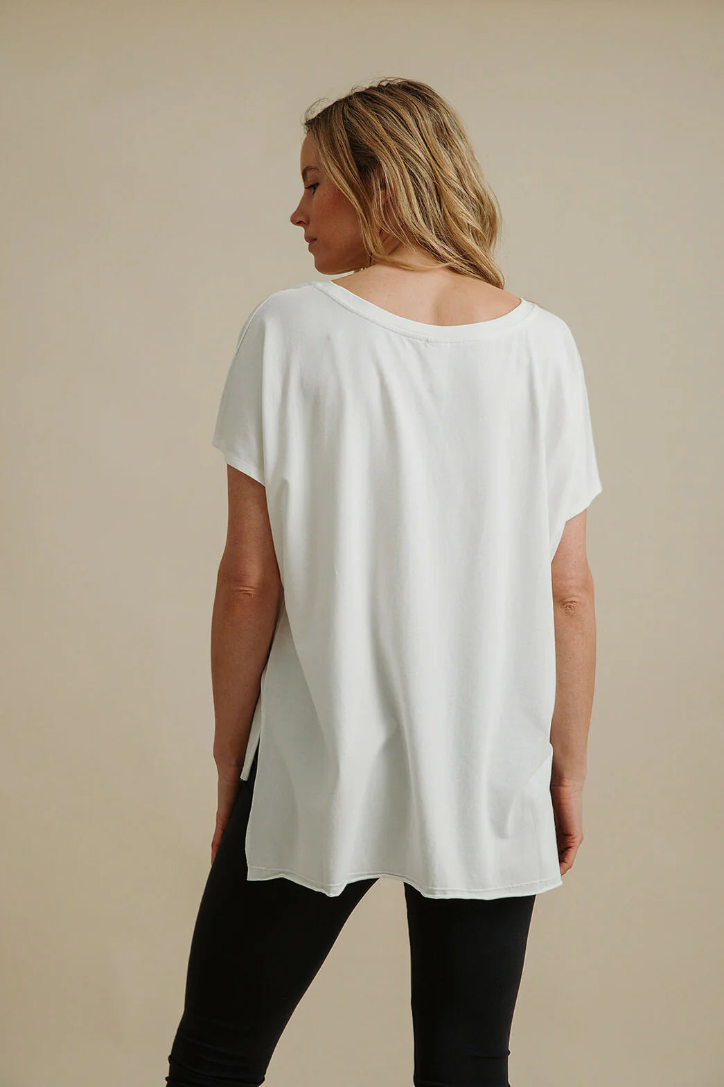 TALAMAYA Heavenly Jersey Shortsleeve Tee Bright White