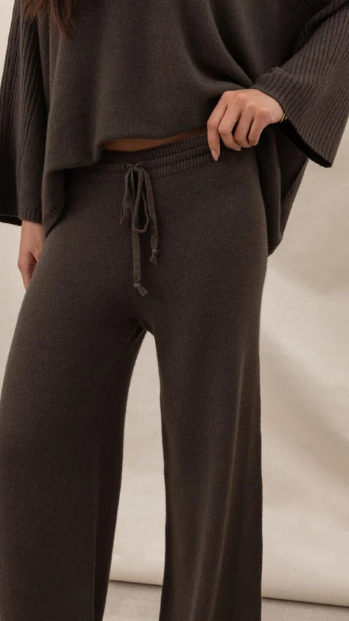 London Micha Trousers - DARK ESPRESSO
