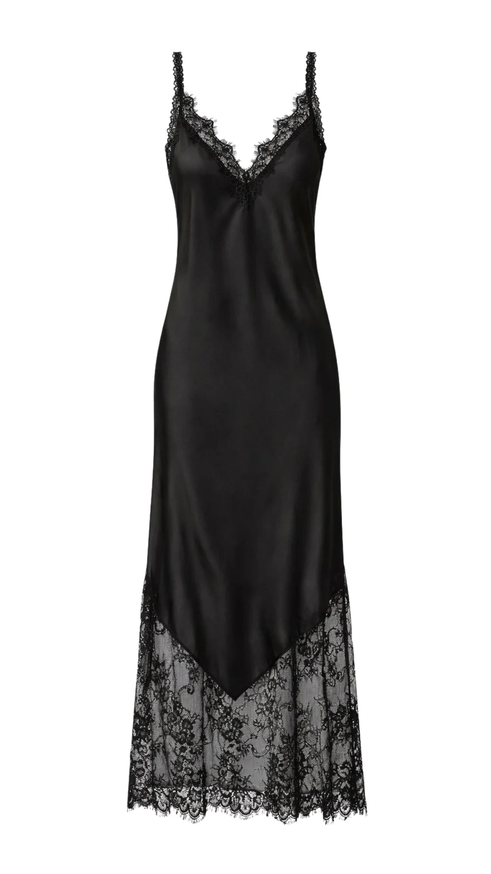 Charli London SOLANGE Slip Dress - BLACK