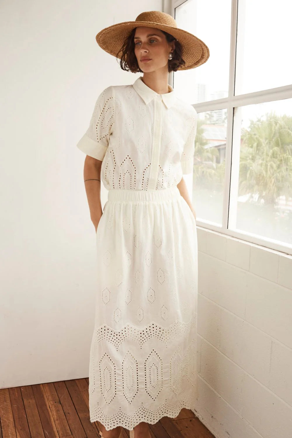Zoe Kratzmann Fond Skirt - Cream Broderie