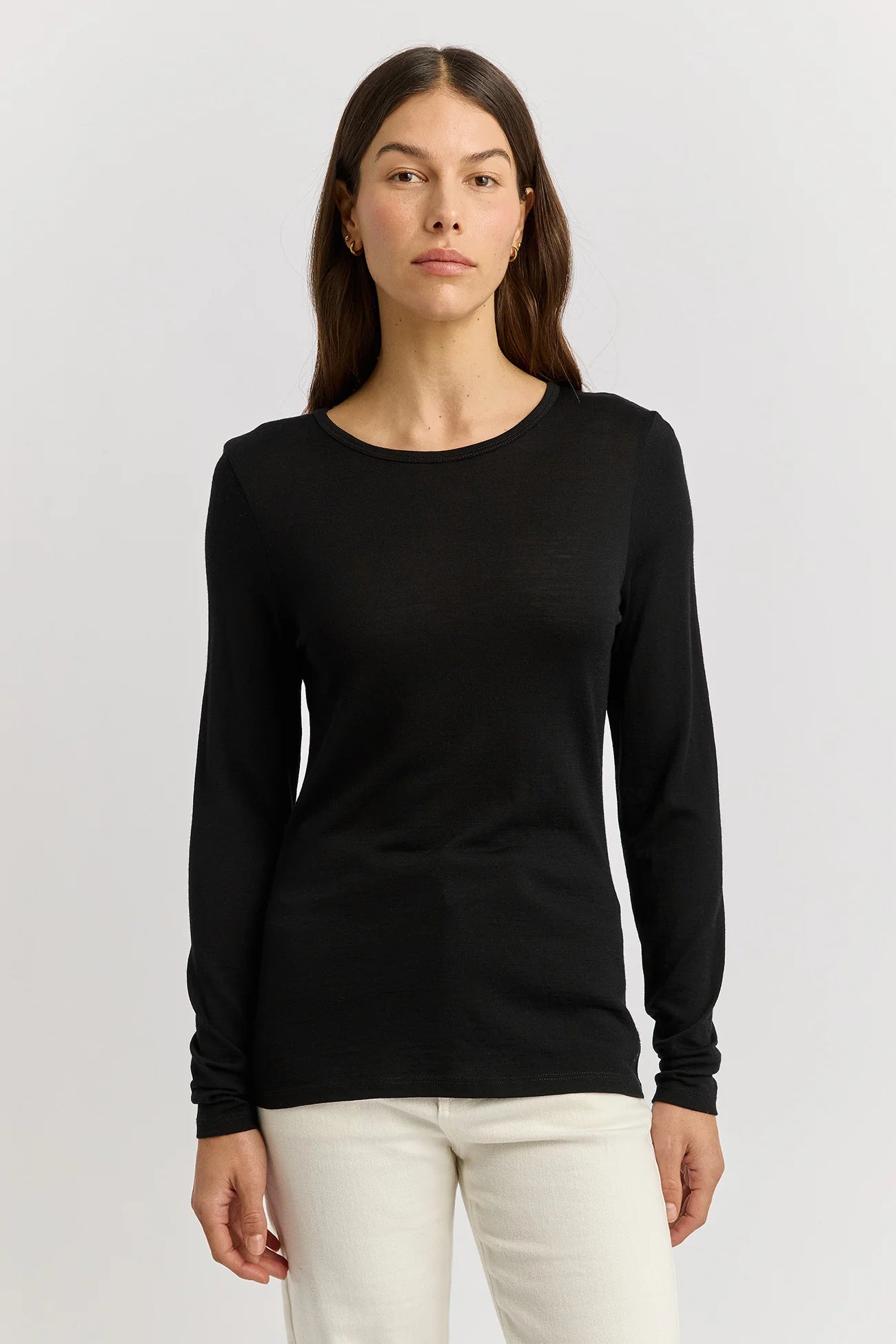 TOORALLIE Merino Crew Neck - Black
