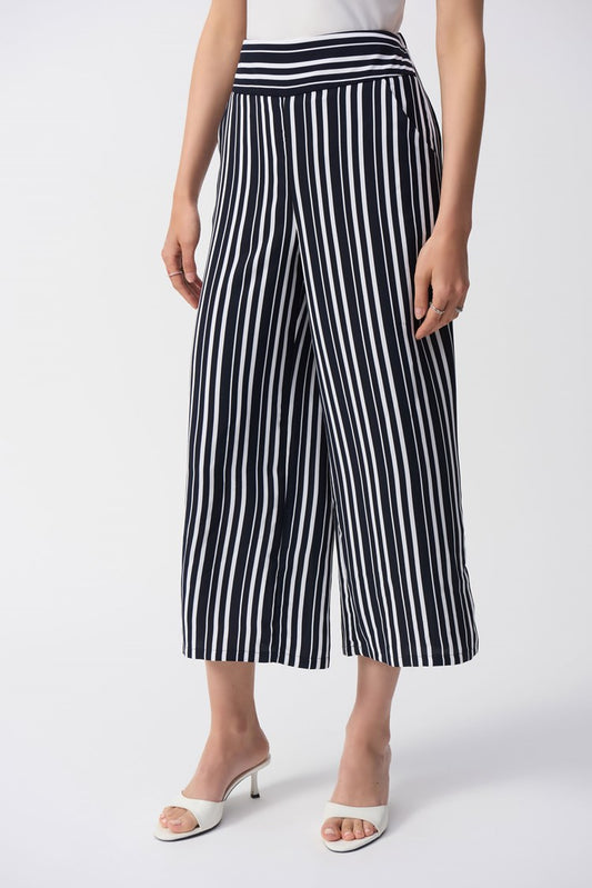Joseph Ribkoff Woven Stripe Print Culotte Pants
251162