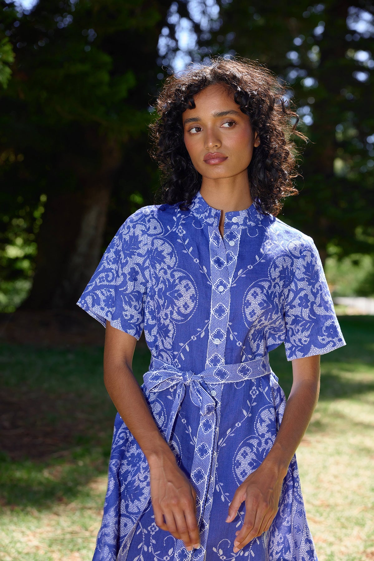 August Pre Order ASTON STUDIO Nami Dress - ROYAL/ ANTIQUE