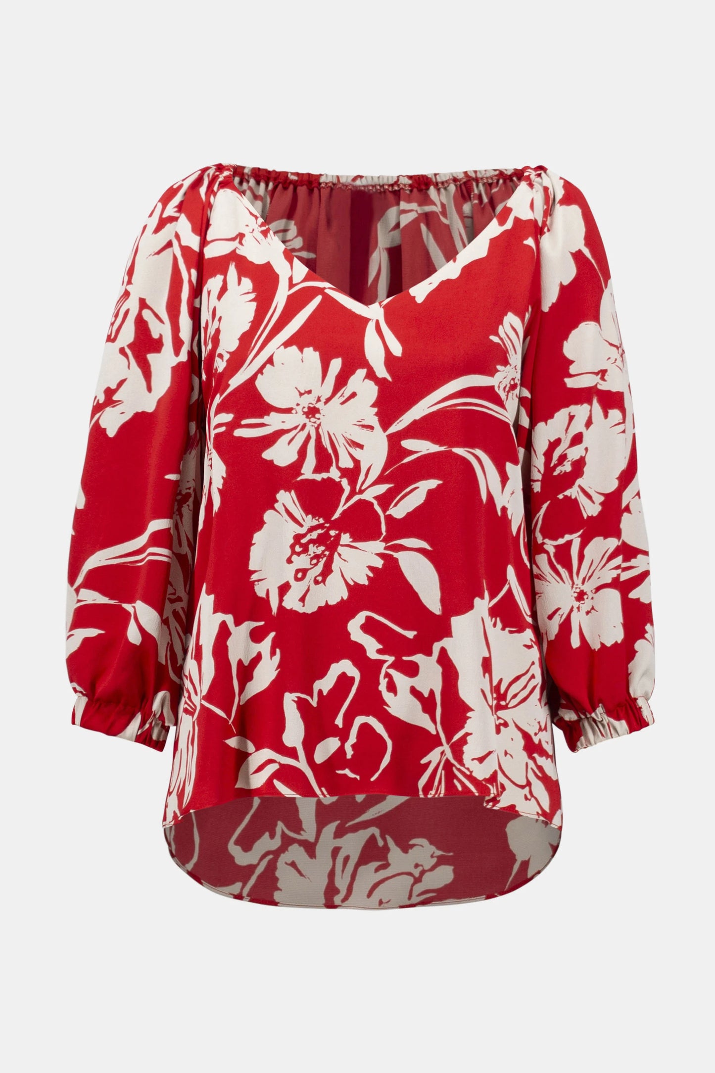 Joseph Ribkoff Satin Floral Print Straight Top
252119