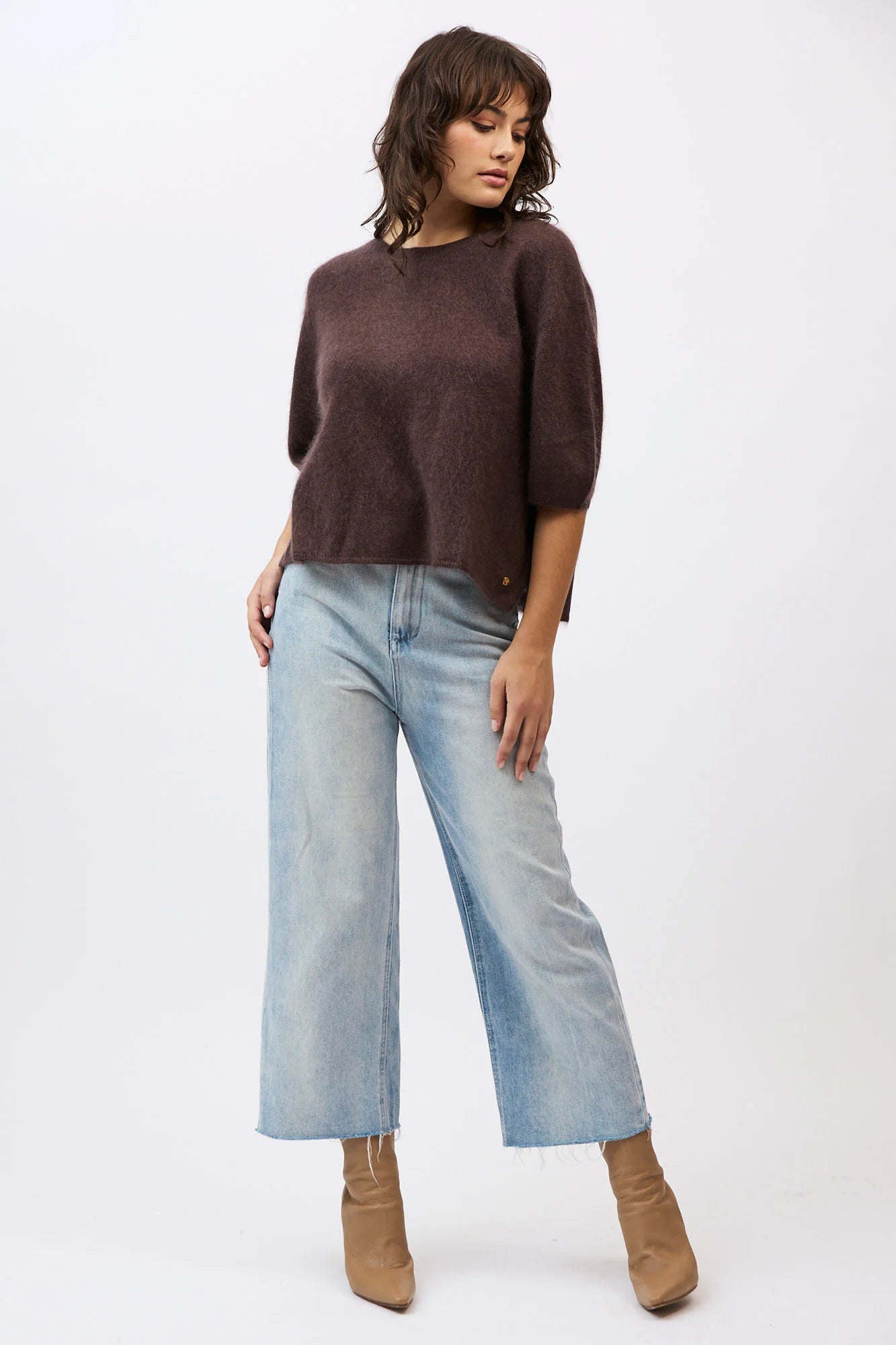 Mia Fratino Eliza  Tee - Dark Chocolate