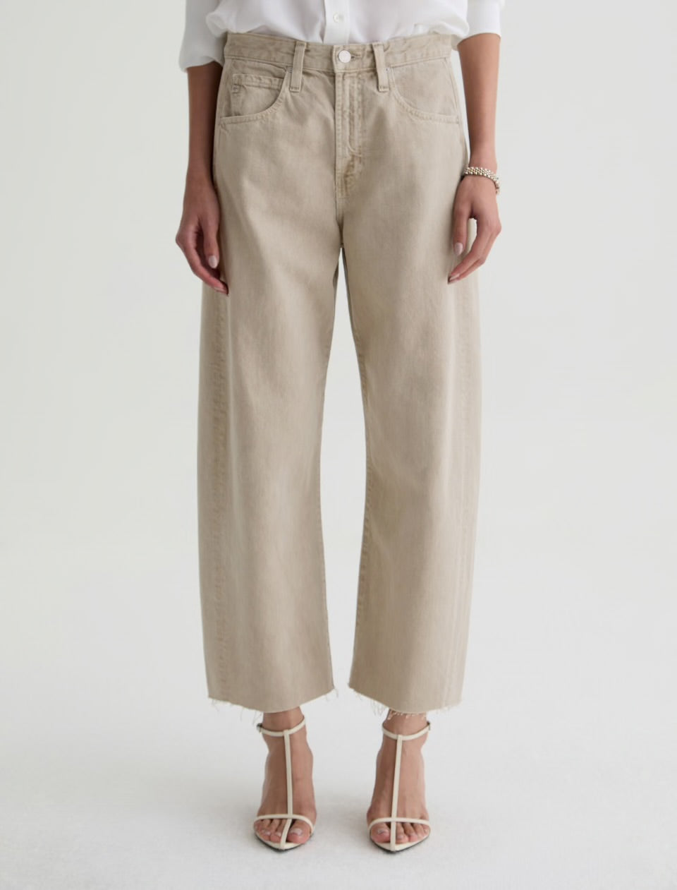 AG Jeans  Hattie Crop - Sulfur Light Taupe