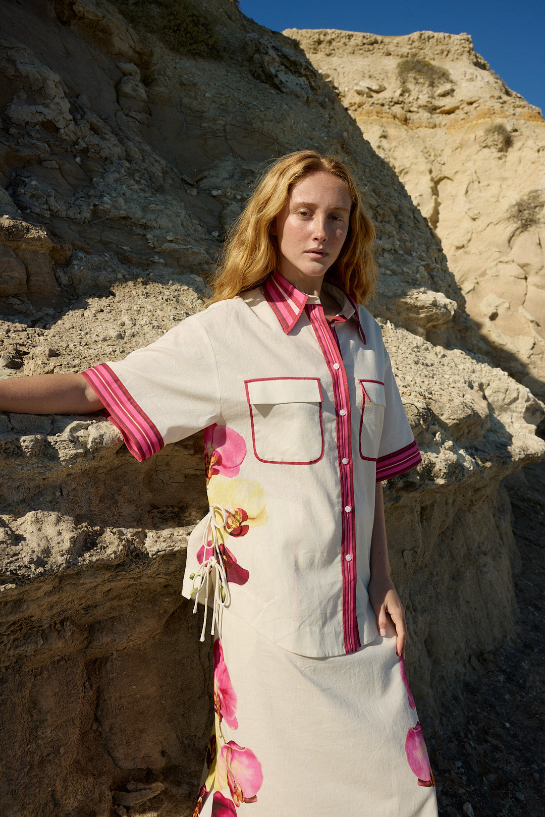 ASTON STUDIO Remy Shirt - Antique Phalae