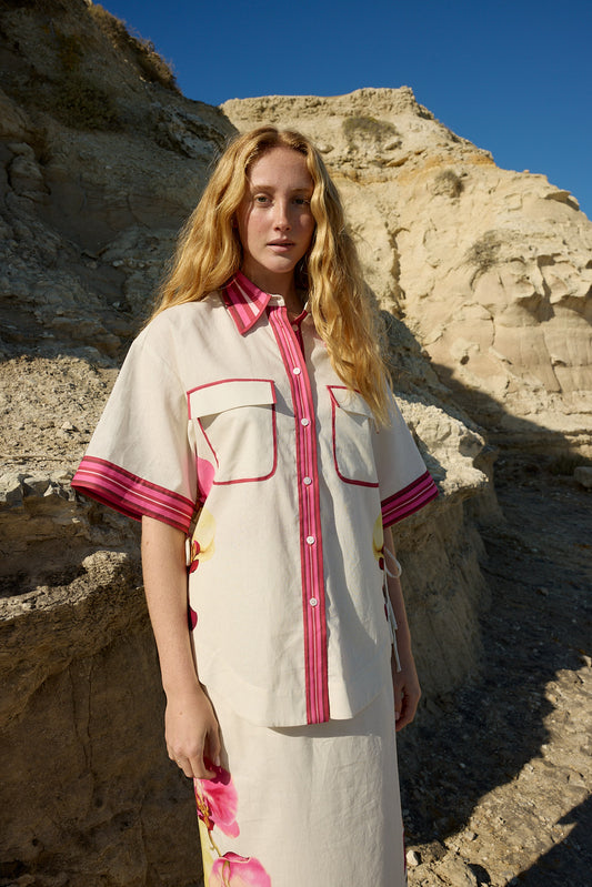 ASTON STUDIO Remy Shirt - Antique Phalae