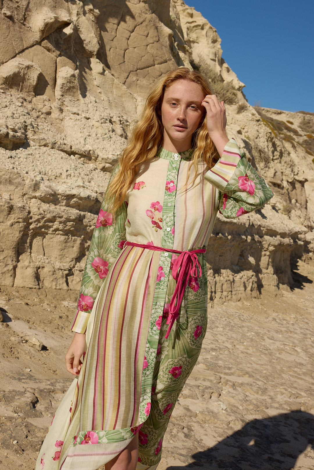 ASTON STUDIO Neottia Dress - Meadow Phalae