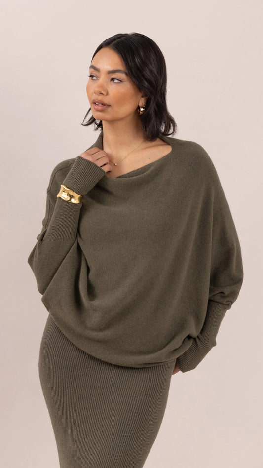 Charli London NATALIE Sweater - KHAKI