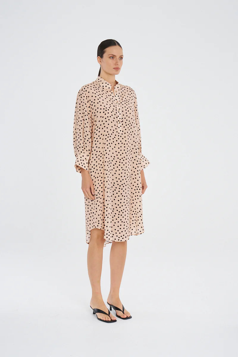 Mela Purdie Resort Dress F856 3047 - MERINGUE/ BLACK
