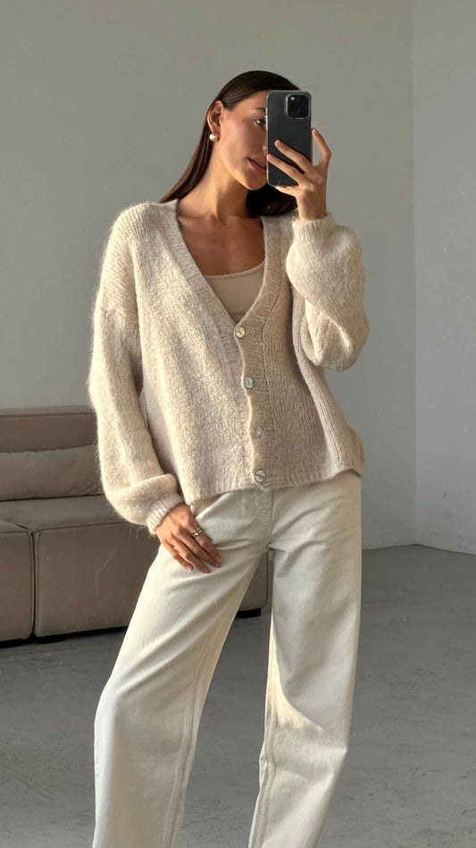 Charli London RUBY Cardigan - STONE