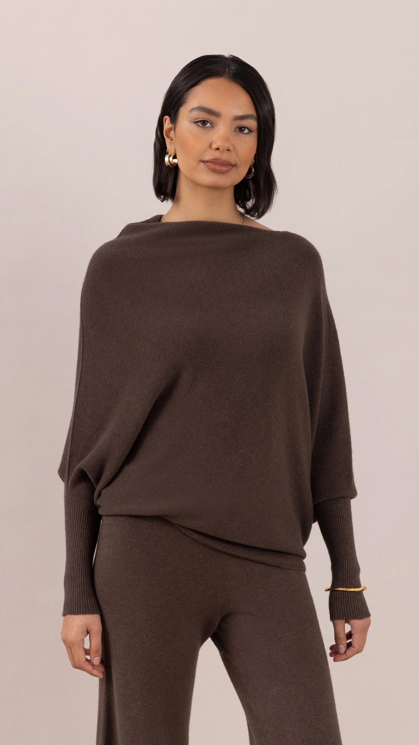 Charli London NATALIE Sweater - DARK ESPRESSO