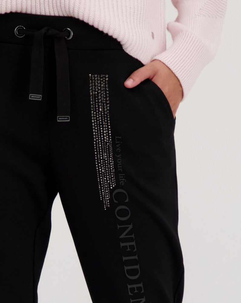 Monari Drawstring Joggers - Style 808241 Black