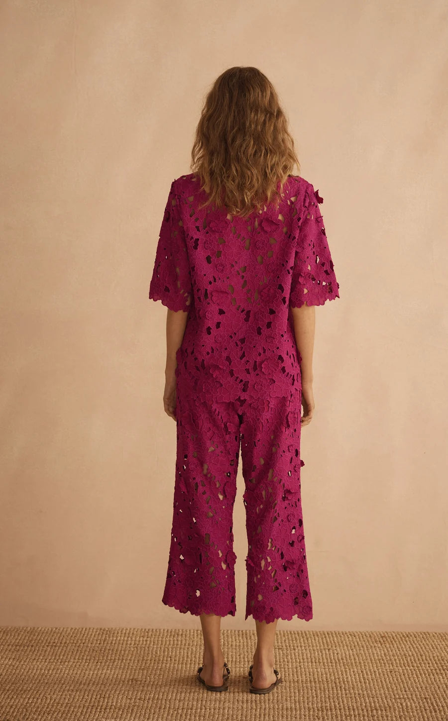PRE ORDER Aur Ocea Rosario Ornato Appliqué Cropped Pant