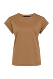 Cable Pima Tee - Camel
