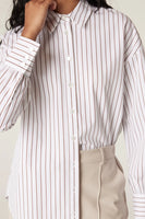 Cable Collins Shirt - Camel Stripe