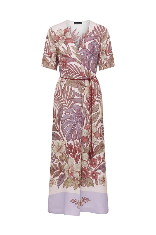 Cable Erika Kaftan Maxi Dress - Paradise Print
