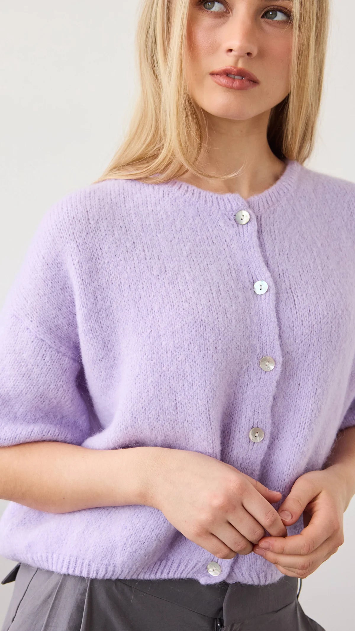 Pre Order AUGUST CHARLI London Emme Cardigan - LILAC