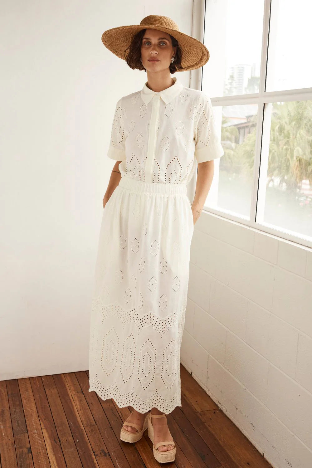 Zoe Kratzmann Fond Skirt - Cream Broderie