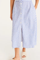 Cable Melbourne Aegean Linen Dress - Blue Stripe