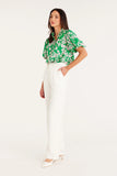 Cable Melbourne Rosie Blouse - Green Print