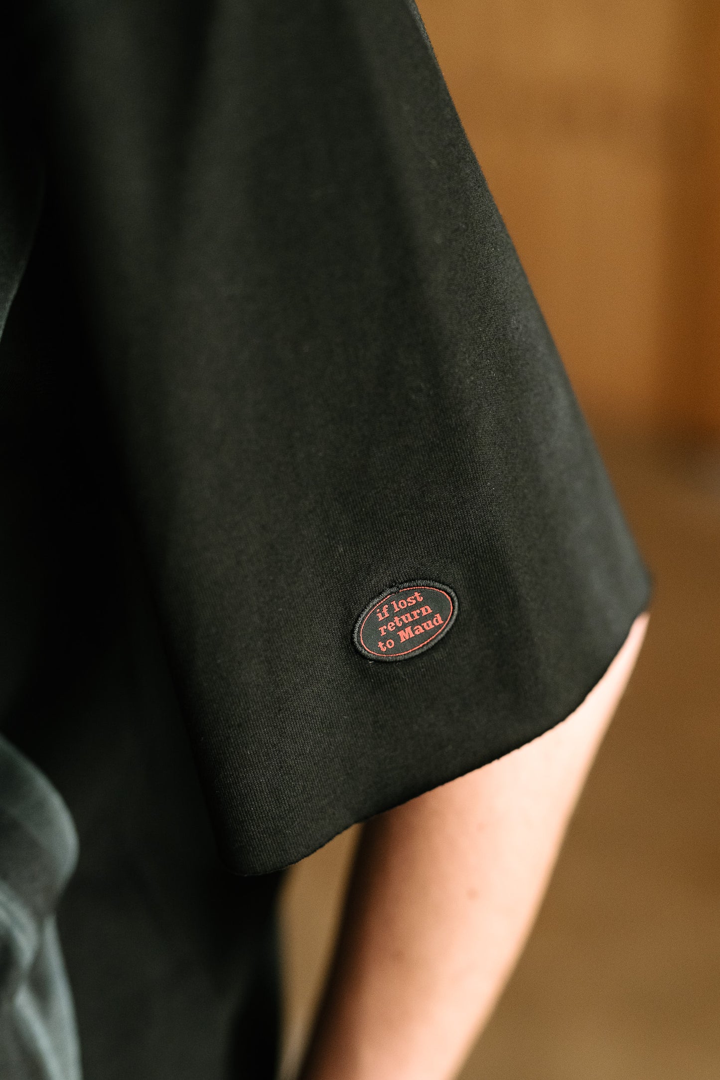 Circular by Maud Dainty Patch Tee - The Black Cat/ BLACK