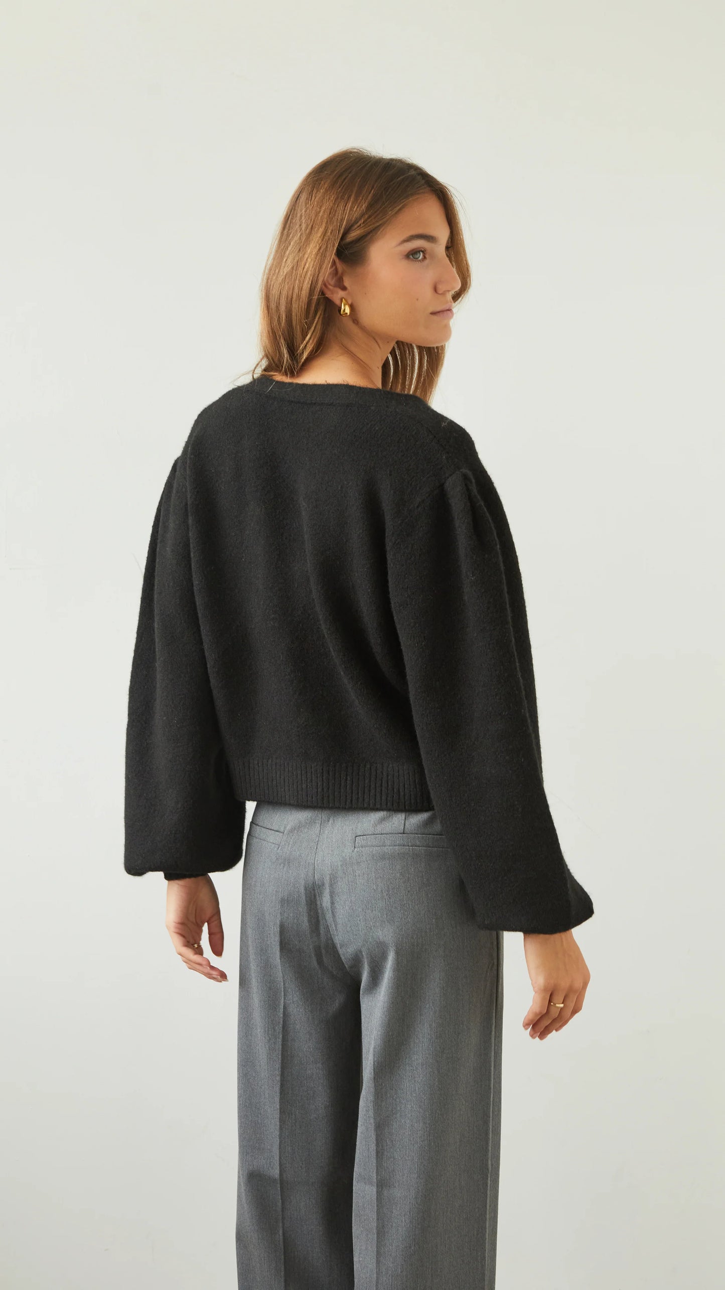 Charli London HOLLIE Cardigan - BLACK