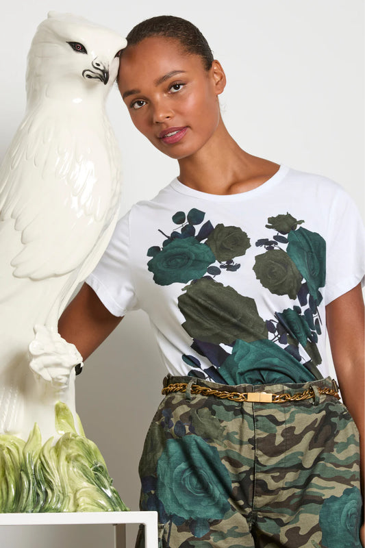 Maud Dainty Lolly Tee - White Rose